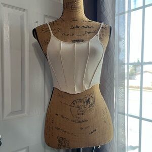 Elegant cream Spaghetti Strap Top